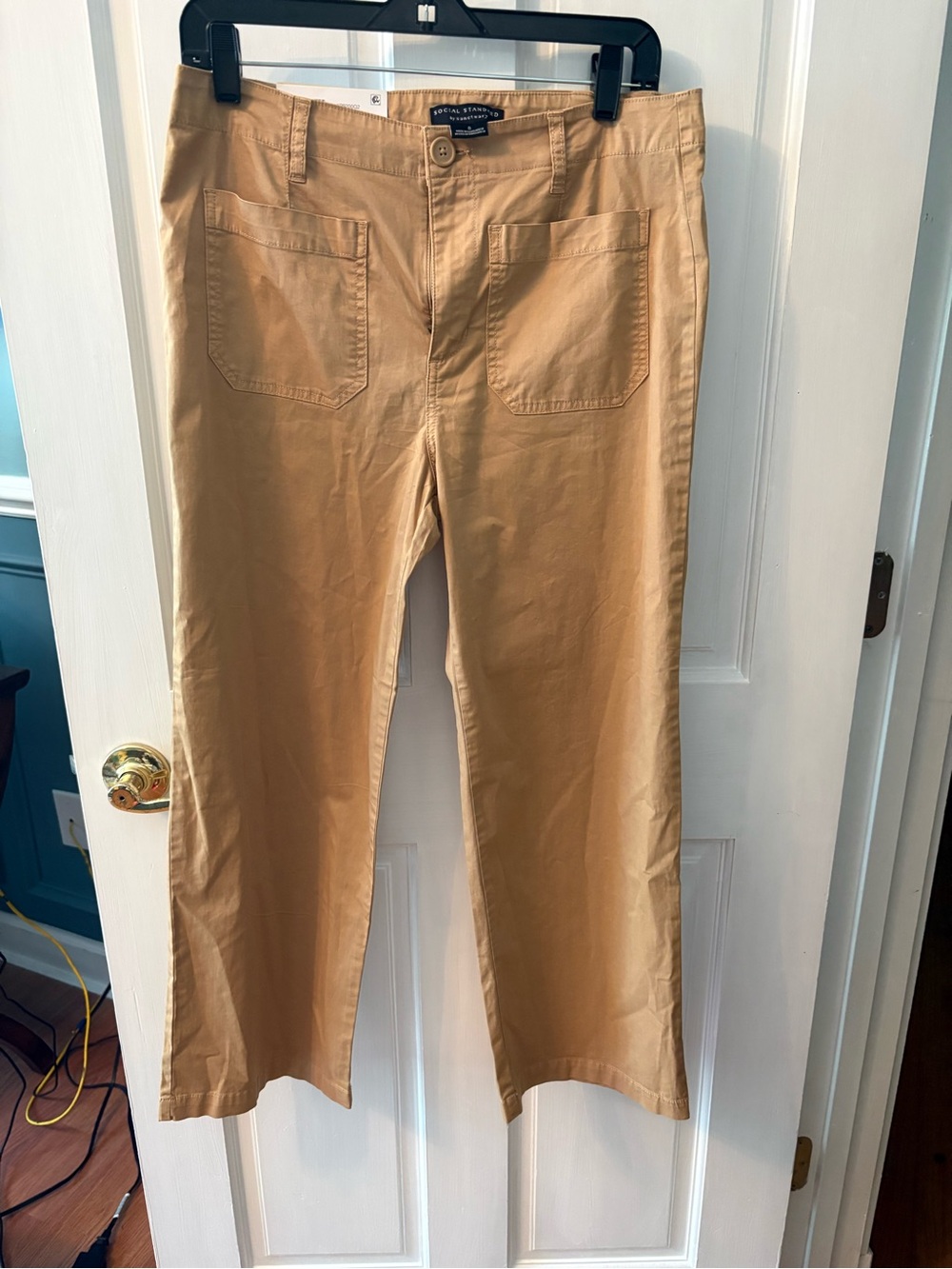 Social Standard, Sanctuary Women's Wide-Leg Cotton Pants in Khaki